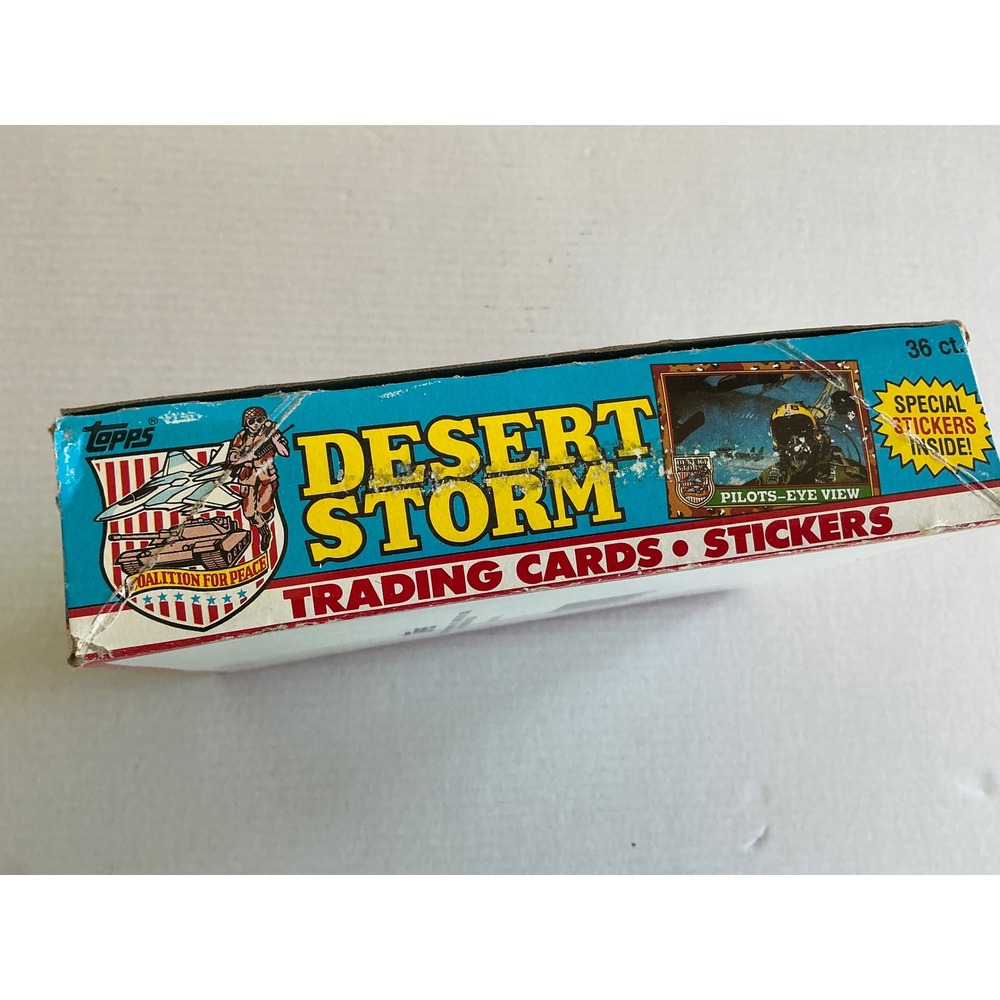 Topps Vintage 1991 Desert Storm Trading Cards 36 Pack Box Coalition for Peace - Picture 10 of 11